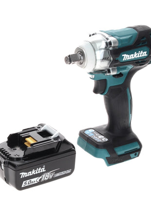 Makita DTW 300 T1 Visseuse à chocs sans fil 18 V 330 Nm 1/2" brushless + 1x Batterie 5,0 Ah - sans chargeur