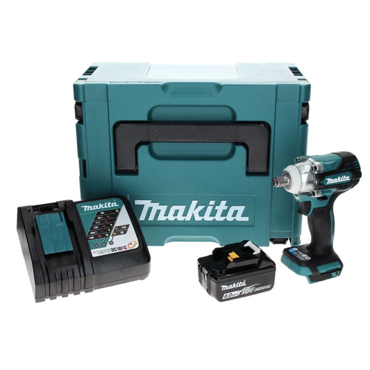 Makita DTW 300 RG1J Visseuse à chocs sans fil 18 V 330 Nm 1/2" Brushless + 1x Batterie 6.0 Ah + Chargeur + Makpac