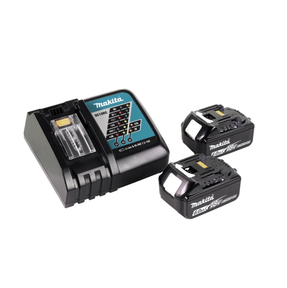 Makita DTW 300 RGJ Visseuse à chocs sans fil 18 V 330 Nm 1/2" Brushless + 2x Batteries 6,0 Ah + Chargeur + Coffret Makpac