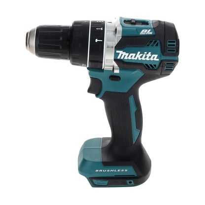 Makita DHP 484 SM1TX Perceuse visseuse à percussion sans fil 18 V 54 Nm Brushless + 1x Batterie 4,0 Ah + Chargeur + Coffret aluminium TX + Jeu d’embouts et de forets, 70 pcs.