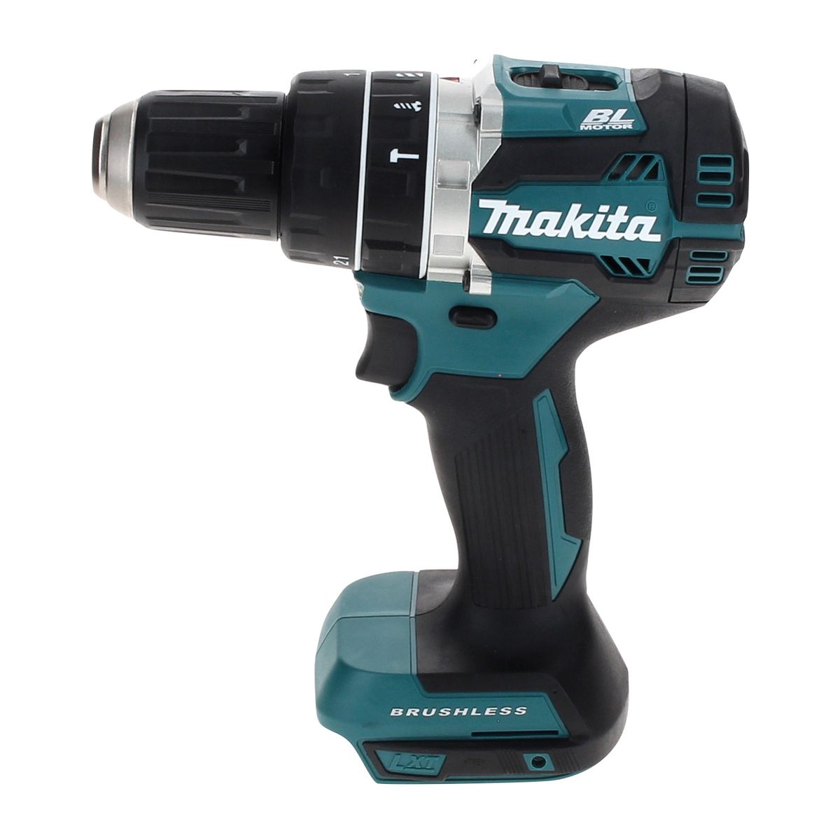 Makita DHP 484 T1TX Perceuse visseuse à percussion sans fil 18 V 54 Nm Brushless + 1x Batterie 5,0 Ah + Coffret aluminium TX + Jeu d’embouts et de forets, 70 pcs. - sans chargeur