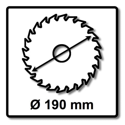 Makita CCF19045G SPECIALIZED EFFICUT Sägeblatt 190 x 30 x 1,0 mm (  B-68638 ) 45 Zähne für Holz - Toolbrothers