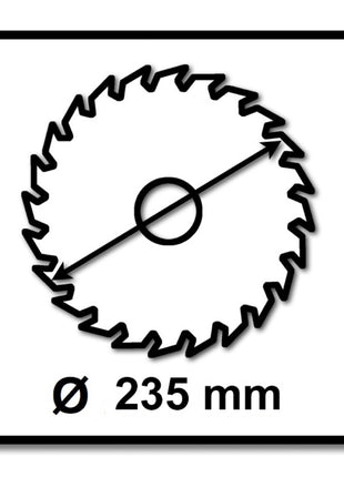 Makita CCM23524G SPECIALIZED EFFICUT Sägeblatt 235 x 30 x 1,5 mm ( E-01915 ) 24 Zähne für Holz