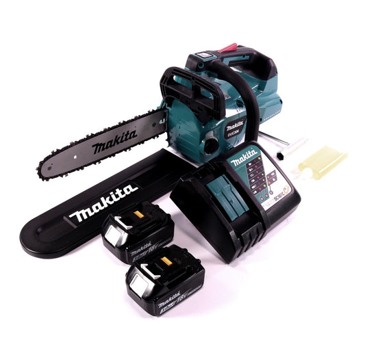 Makita DUC 306 RF Akku Kettensäge 36 V ( 2x 18 V ) Brushless 30 cm + 2x Akku 3,0 Ah + Ladegerät