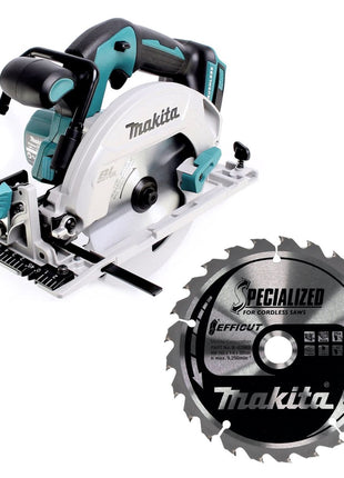 Sierra circular inalámbrica Makita DHS 680 Z 18 V 165 mm + hoja de sierra circular EFFIUT - sin batería, sin cargador