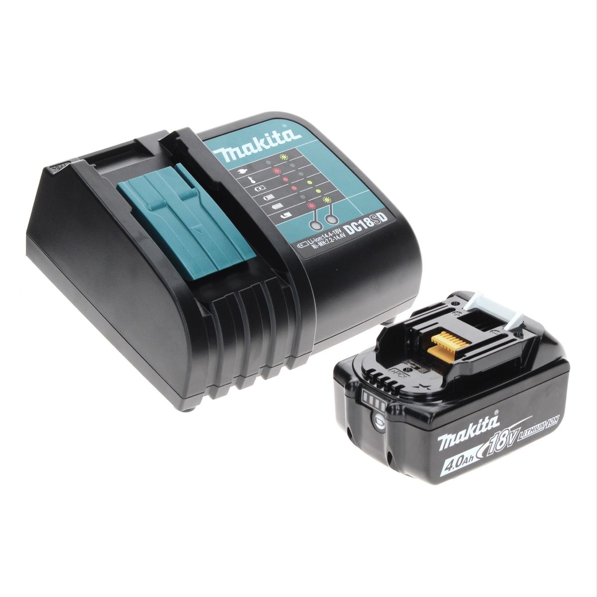 Makita DTD 152 SM1TX Visseuse à chocs sans fil 18 V 165 Nm + 1x Batterie 4.0 Ah + Chargeur + Jeu de mèches 70 pièces + Mallette TX