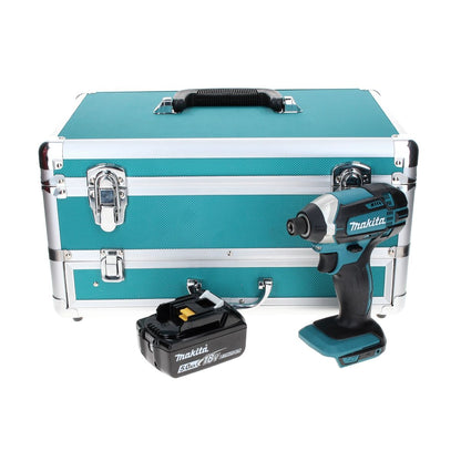 Makita DTD 152 T1TX Visseuse à chocs sans fil 18 V 165 Nm + 1x Batterie 5,0 Ah + Jeu de mèches 70 pièces + Mallette TX - sans chargeur