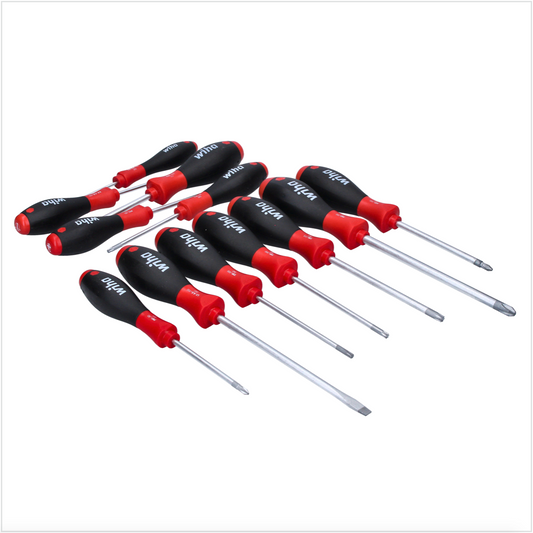 Wiha 302HK12 Schraubendreher Set Schraubenzieher SoftFinish 12 tlg.  - Schlitz, Phillips, Pozidriv, Torx ( 41002 )