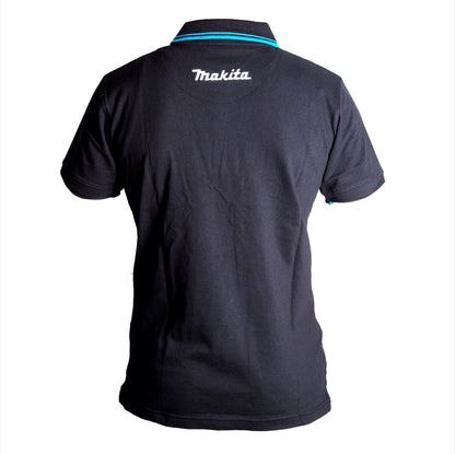 Makita Polo Rugby Shirt T-Shirt Taille XL 100% Coton Couleur Noir