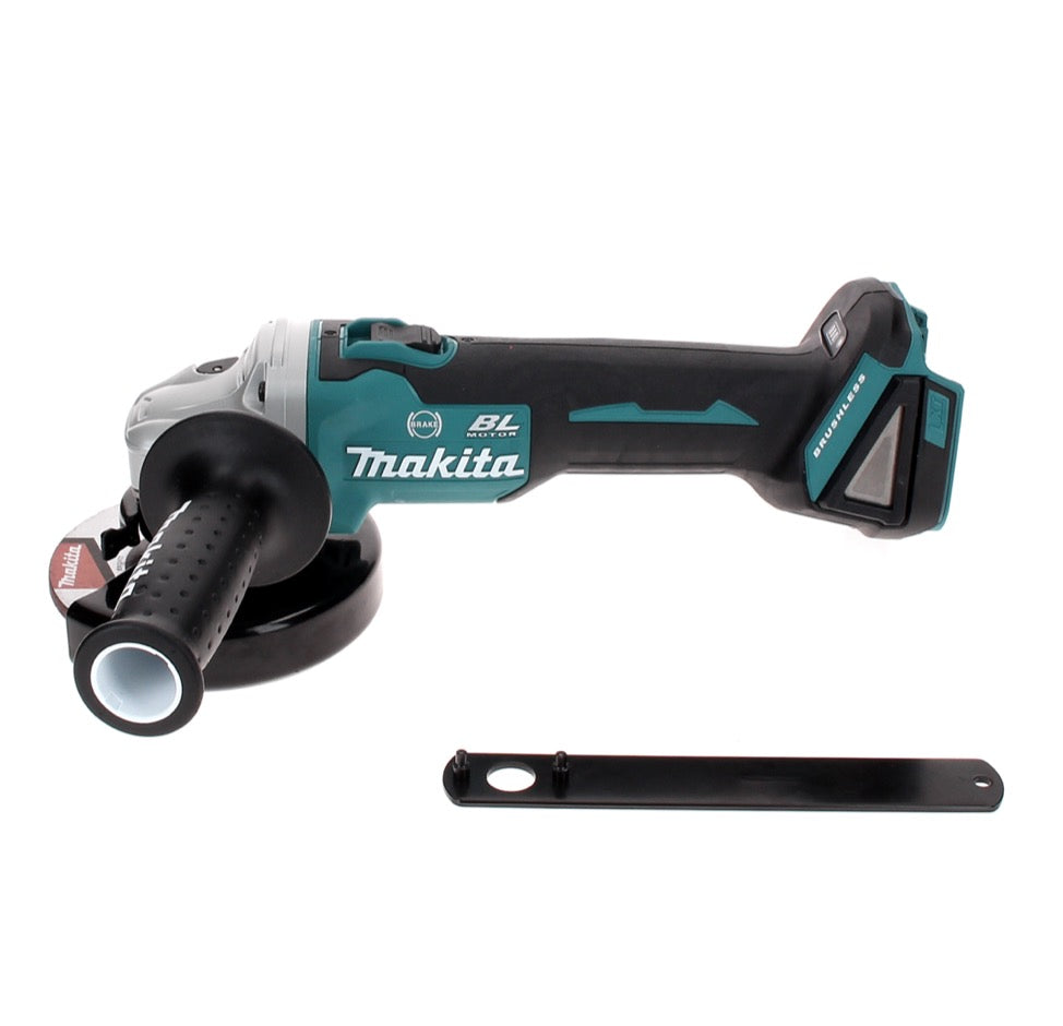 Makita DGA 506 RF1J Meuleuse d'angle sans fil 18 V 125 mm Brushless + 1x Batterie 3,0 Ah + Chargeur + Makpac