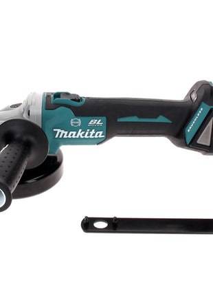 Makita DGA 506 T1J Meuleuse d'angle sans fil 18 V 125 mm brushless + 1x Batterie 5.0 Ah + Coffret Makpac - sans chargeur