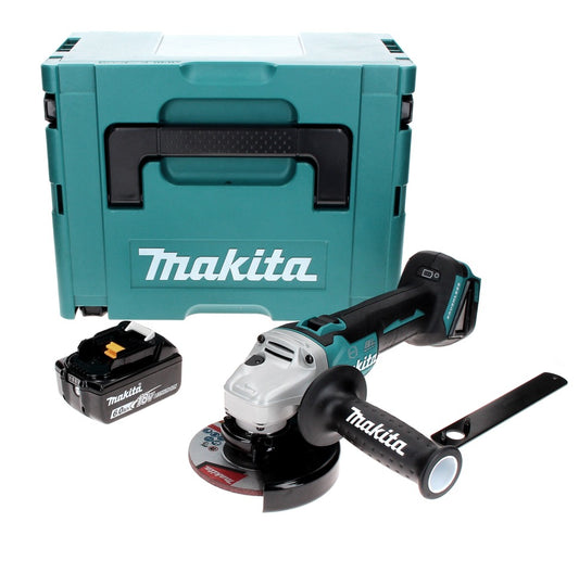 Makita DGA 506 G1J Akku Winkelschleifer 18 V 125 mm Brushless + 1x Akku 6,0 Ah + Makpac - ohne Ladegerät