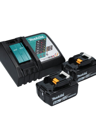 Makita DGA 506 RGJ Meuleuse d'angle sans fil 18 V 125 mm Brushless + 2x Batteries 6,0 Ah + Chargeur + Makpac