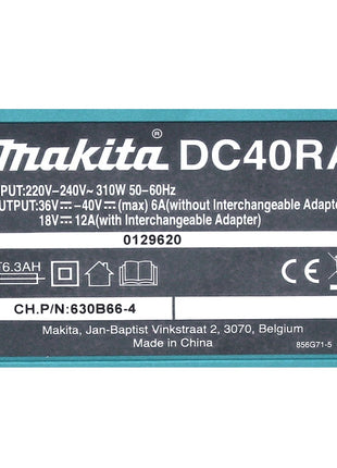 Makita DC 40 RA 40 V max. Chargeur rapide XGT LXT ( 191E07-8 ) pour batteries Li-Ion 14,4 V - 18 V - 40 V