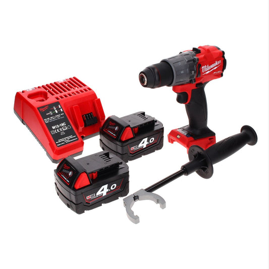 Milwaukee M18 ONEPD2-402C Akku Schlagbohrschrauber 18 V 135 Nm Brushless One Key Bluetooth + 2x Akku 4,0 Ah + Ladegerät