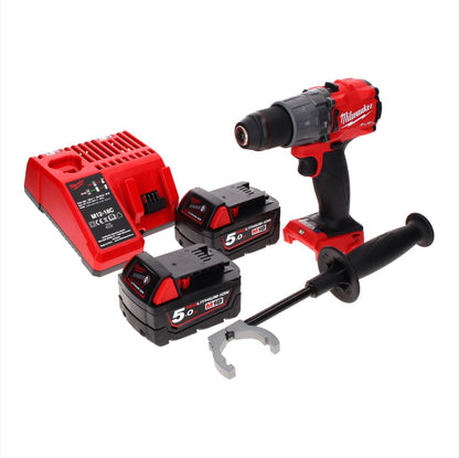 Milwaukee M18 ONEPD2-502C Akku Schlagbohrschrauber 18 V 135 Nm Brushless One Key Bluetooth + 2x Akku 5,0 Ah + Ladegerät