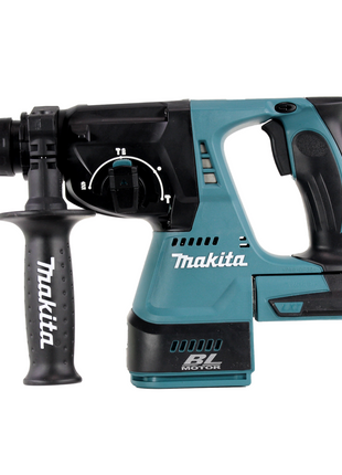 Taladro percutor inalámbrico Makita DHR 242 ZJ 18V 2.0J SDS-plus Brushless + Makpac - sin batería, sin cargador