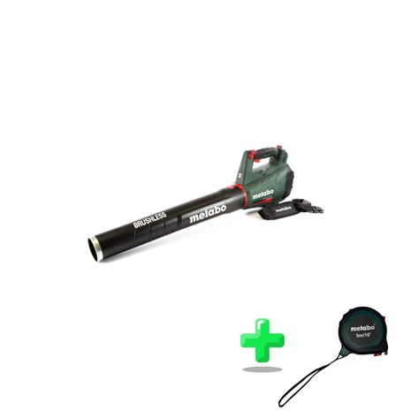 Souffleur de feuilles à batterie Metabo LB 18 LTX BL 18 V sans balais (601607850) + mètre ruban Metabo 5 mètres