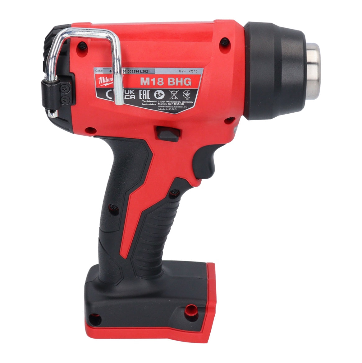 Milwaukee M18 BHG-401 Décapeur thermique sans fil 470 °C 18V + 1x Batterie 4,0Ah - sans chargeur