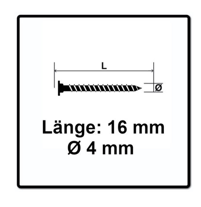 SPAX Vis pour parois arrière sans lentile 4,0 x 16 mm - Tête plate - Filetage total - Torx T-STAR Plus T20 - Wirox 4Cut, 300 pcs. (0151010400163)