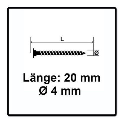 SPAX Vis à tête plate sans lentile 4,0 x 20 mm - Tête plate - Filetage total - Torx T-STAR Plus T20 - Wirox 4Cut, 300 pcs. (0151010400203)