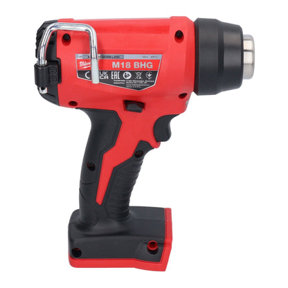 Milwaukee M18 BHG-501C Pistolet à air chaud sans fil 18 V 470 °C + 1x Batterie 5,0 Ah + Chargeur