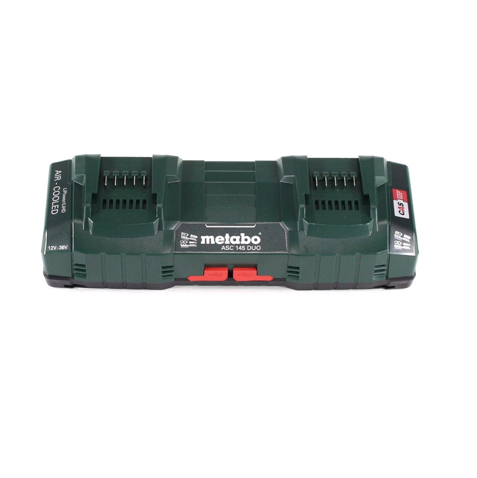 Metabo 18 V Basis Set 3x Akku 10,0 Ah LIHD + ASC 145 DUO Doppelladegerät CAS System - Toolbrothers