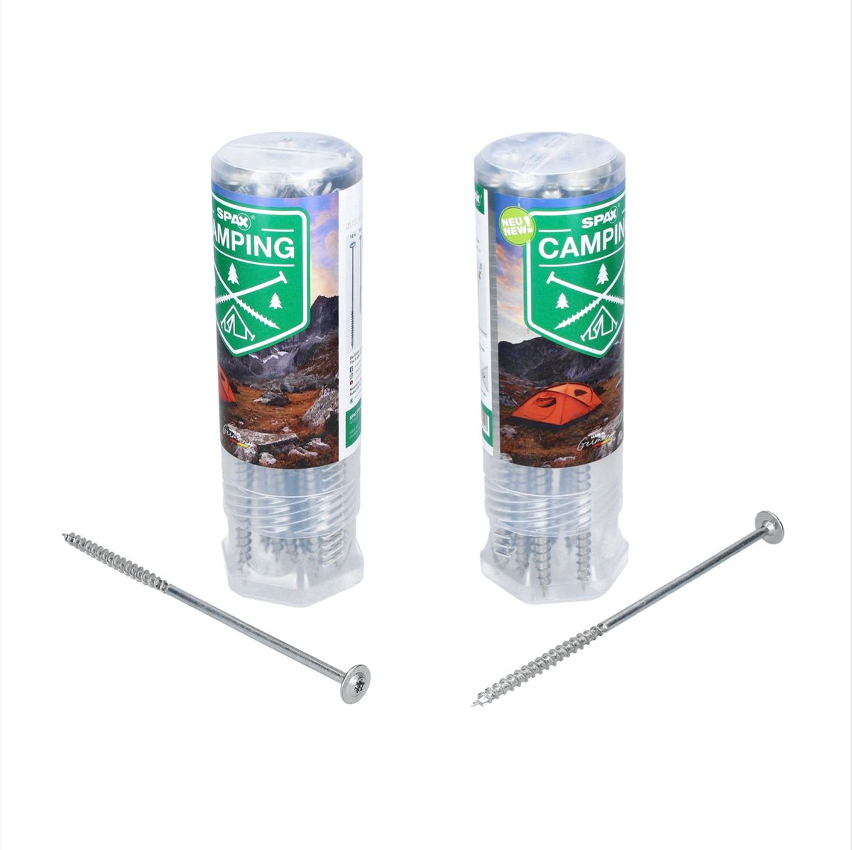 SPAX 2x Set de vis pour tente 6 x 160mm et 8 x 220mm WIROX (2x 4000009100019)