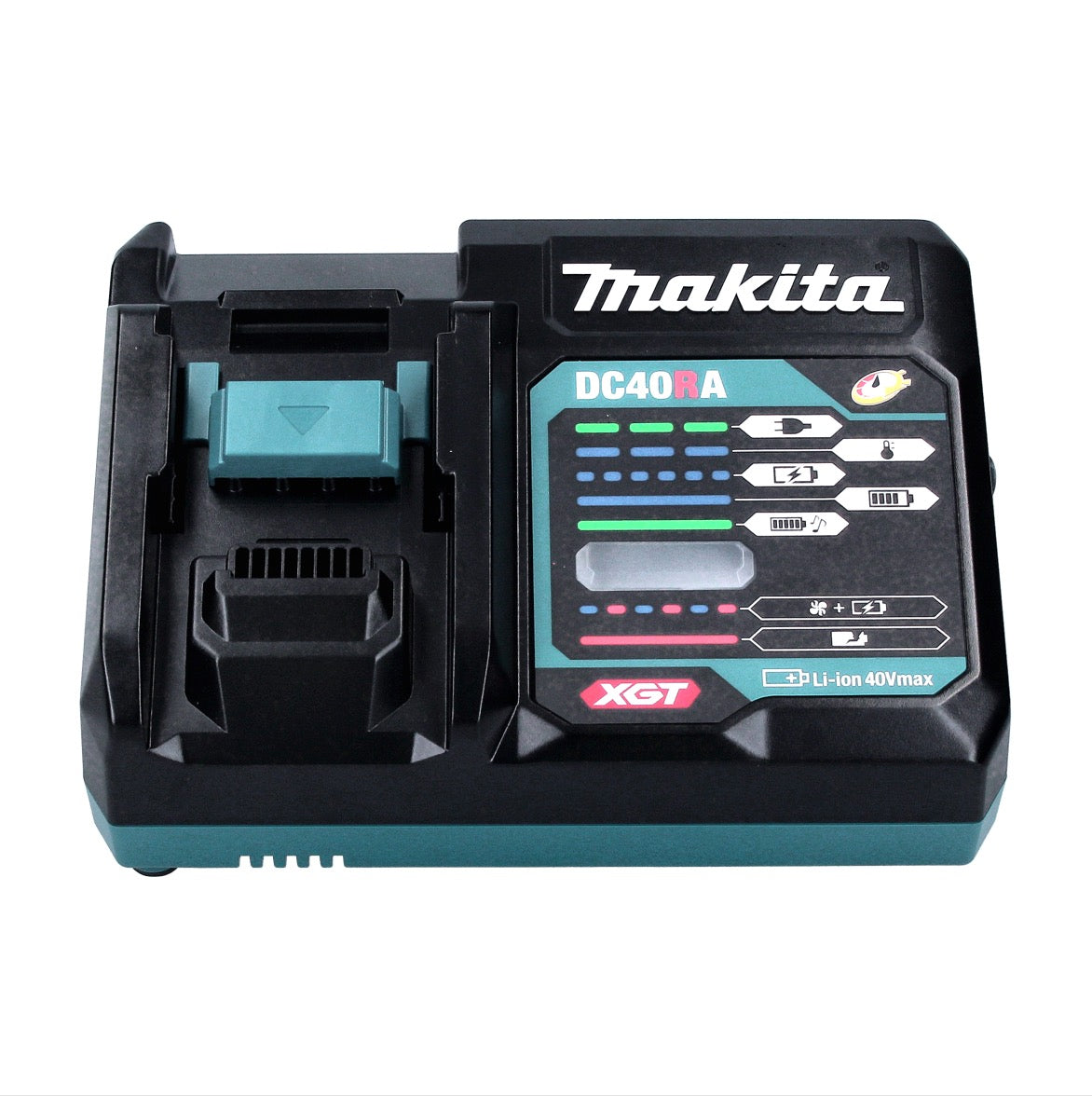 Makita Power Source Kit 40 V max. mit BL 4025 Akku 2.5 Ah ( 191B36-3 ) + DC 40 RA Schnell Ladegerät ( 191E07-8 ) + ADP10 Ladeadapter LXT auf XGT 14,4V 18V ( 191C10-7 )