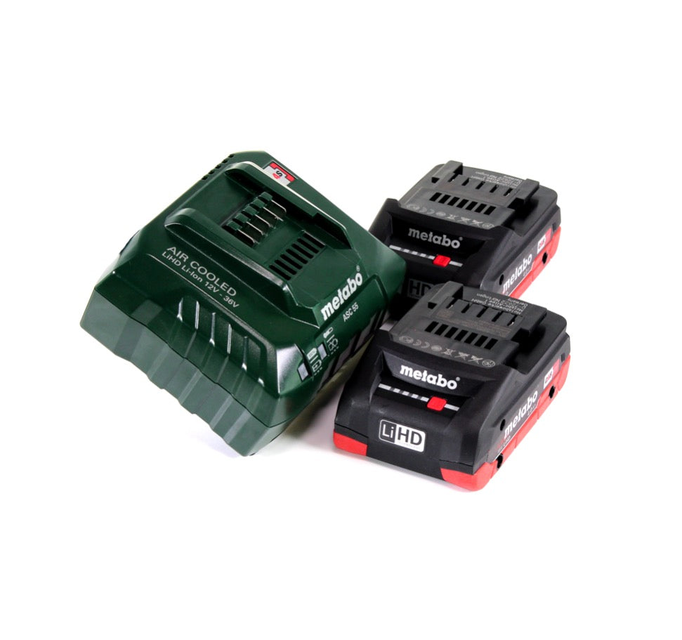 Metabo LB 18 LTX BL Souffleur de feuilles sans fil 18 V brushless + 2x Batteries 4,0 Ah + Chargeur