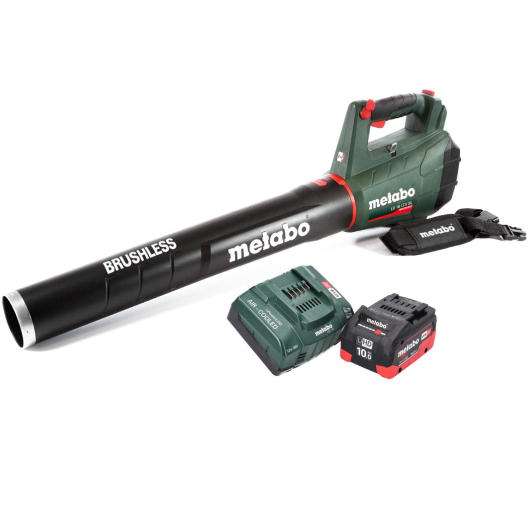 Metabo LB 18 LTX BL Souffleur de feuilles sans fil 18 V Brushless + 1x Batterie 10,0 Ah + Chargeur