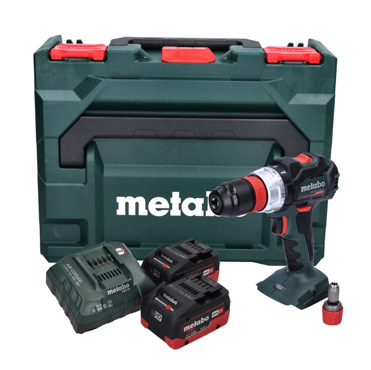 Metabo BS 18 LT BL Q Akku Bohrschrauber 18 V 75 Nm Brushless + 2x Akku 8,0 Ah + Ladegerät + metaBOX - Toolbrothers