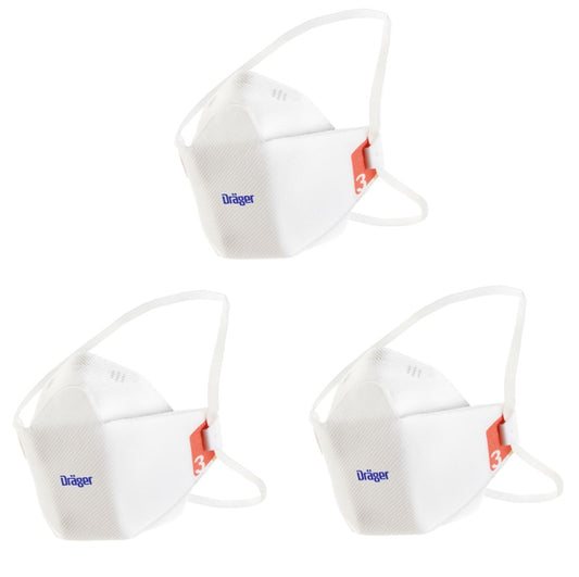 Masque respiratoire Dräger X-plore 1930 sans valve 3 pièces EN149:2001 FFP3 NR D taille M/L