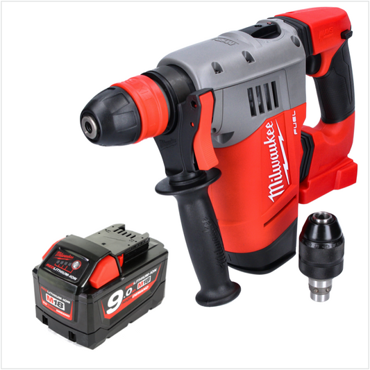 Marteau combiné à batterie Milwaukee M18 CHPX-901 18 V 4,0 J SDS Plus Brushless + 1x batterie 9,0 Ah - sans chargeur