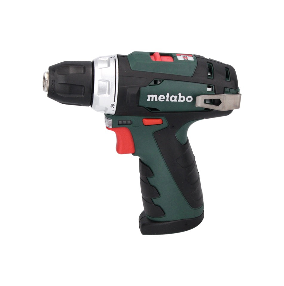 Metabo PowerMaxx BS Basic Set perceuse-visseuse sans fil 10,8 V 34 Nm + 2x batteries 2,0 Ah + chargeur + jeu de forets 64 pièces + mallette (600080880)