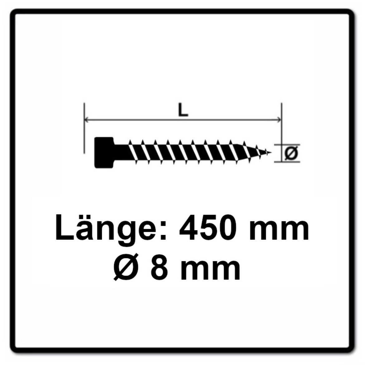 Vis SPAX IN.FORCE 8,0 x 450 mm 100 pièces (2x 1221010804505) Culasse entièrement filetée Torx T-STAR Plus T40 Foret WIROX CUT