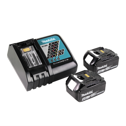 Souffleur sur batterie Makita DUB 184 RM 18 V sans balais + 2x batteries 4,0 Ah + chargeur