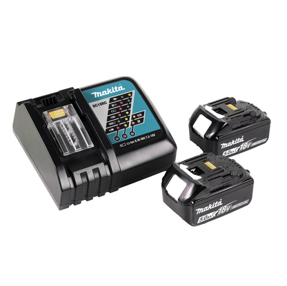 Souffleur sur batterie Makita DUB 184 RT 18 V sans balais + 2x batteries 5,0 Ah + chargeur