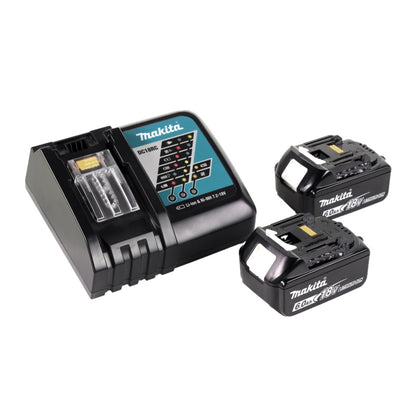 Souffleur sur batterie Makita DUB 184 RG 18 V sans balais + 2x batteries 6,0 Ah + chargeur