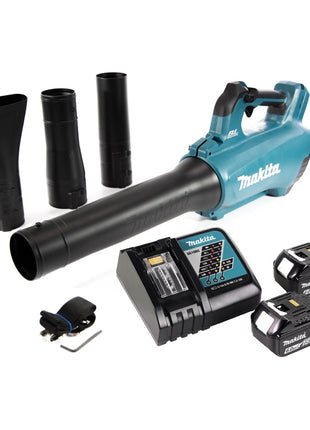 Souffleur sur batterie Makita DUB 184 RG 18 V sans balais + 2x batteries 6,0 Ah + chargeur