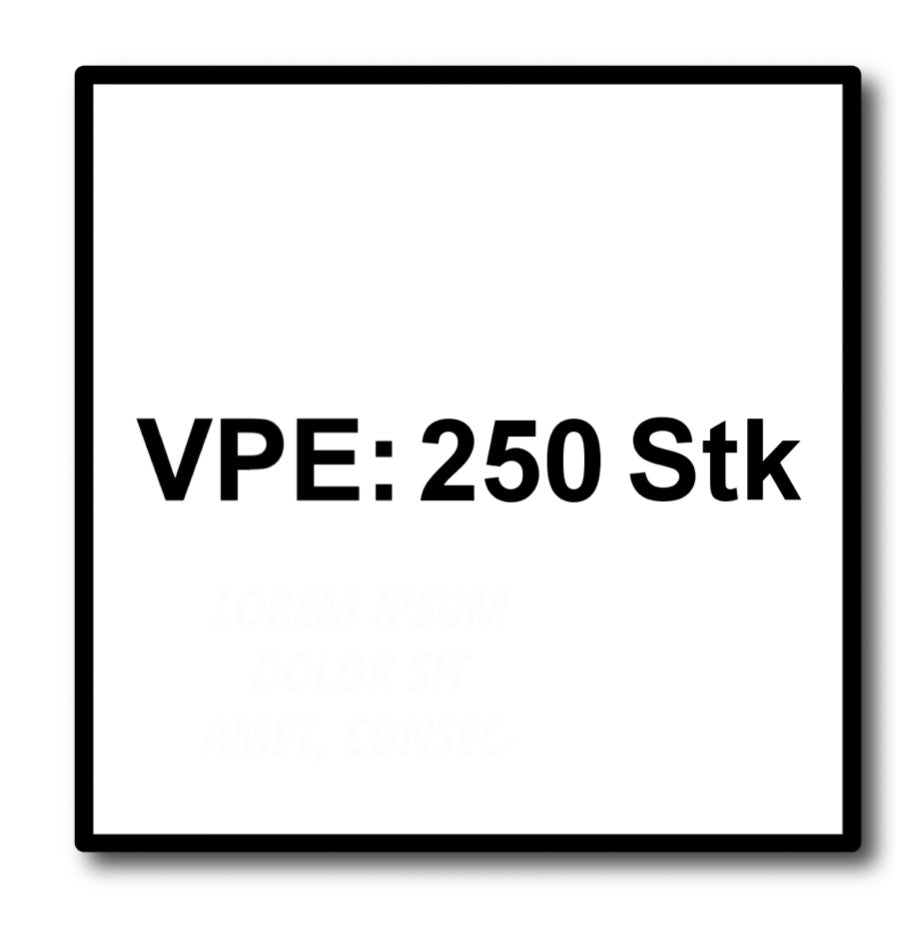 Vis à tête plate SPAX HI.FORCE 6,0 x 200 mm 250 pièces (5x 0251010602005) Torx T-Star Plus T30 filetage partiel Wirox 4Cut