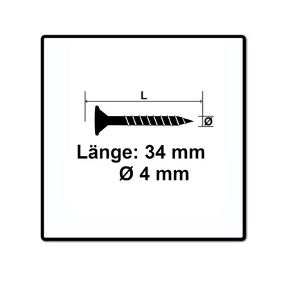 SPAX Sonderkopf Schieferschraube 4,0 x 34 mm 1000 Stk. ( 2x 35704015801001 ) Torx T-Star Plus T20 Teilgewinde Wirox 4Cut