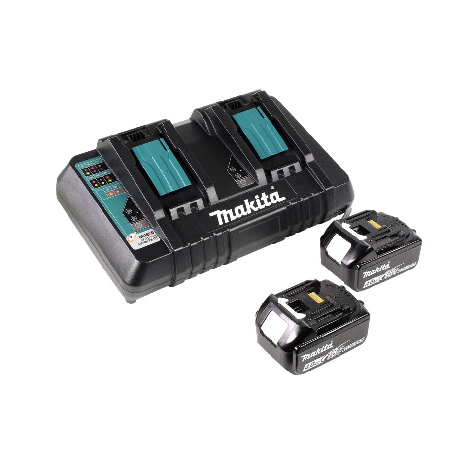 Makita DLM 382 PM2 tondeuse à gazon sans fil 36 V (2x 18 V) 38 cm 40 l + 2x batterie 4,0 Ah + double chargeur