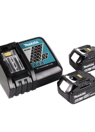 Makita DLM 382 RG2 tondeuse à gazon sans fil 36 V (2x 18 V) 38 cm 40 l + 2x batterie 6,0 Ah + chargeur