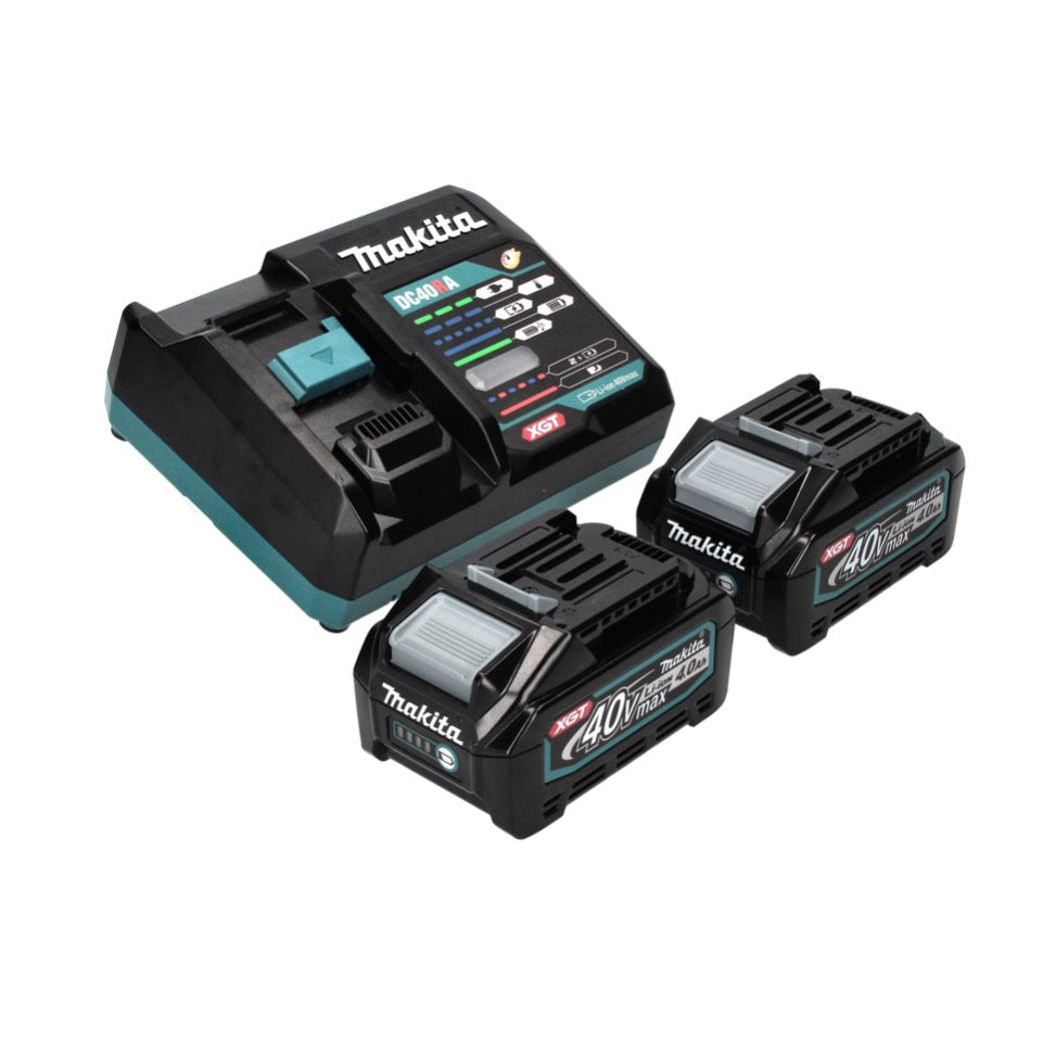 Meuleuse d'angle sur batterie Makita GA 005 GM201 40 V max. 125 mm sans balais XGT + 2x batterie 4,0 Ah + chargeur + Makpac