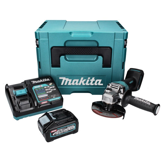 Makita GA 013 GM101 Akku Winkelschleifer 40 V max. 125 mm Brushless  XGT + 1x Akku 4,0 Ah + Ladegerät + Makpac