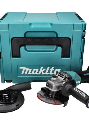 Amoladora angular a batería Makita GA 013 GZ01 40 V máx. 125 mm sin escobillas XGT + campana de aspiración + Makpac - sin batería, sin cargador