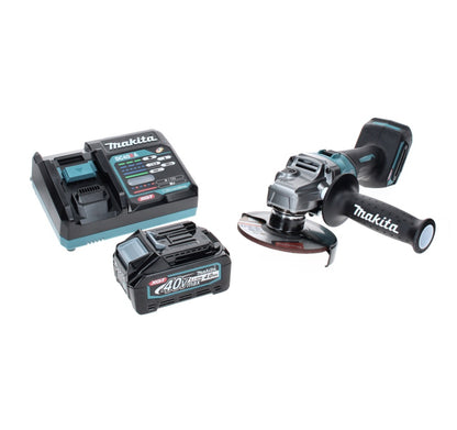 Meuleuse d'angle sur batterie Makita GA 008 GM1 40 V max. 125 mm sans balais XGT + 1x batterie 4,0 Ah + chargeur