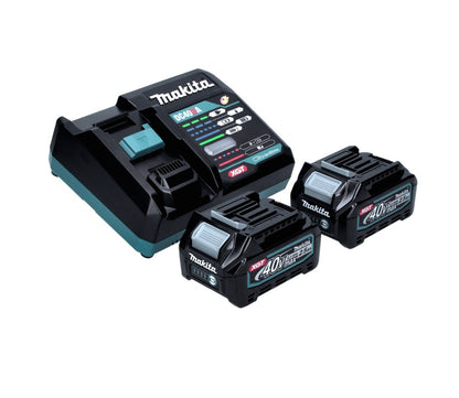 Meuleuse d'angle sur batterie Makita GA 008 GD201 40 V max. 125 mm sans balais XGT + 2x batterie 2,5 Ah + chargeur + Makpac