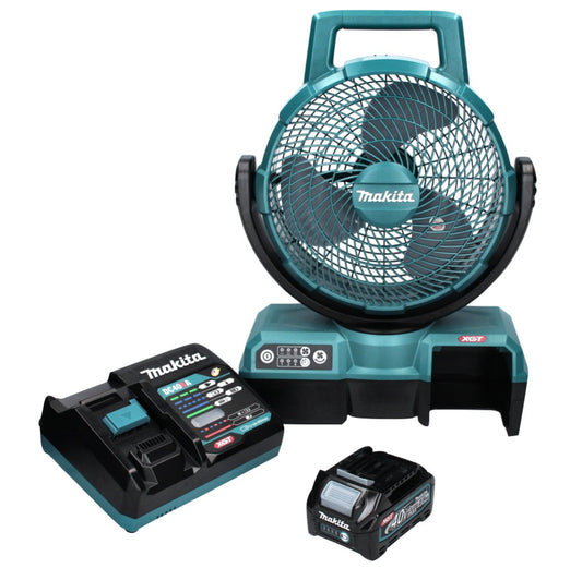 Ventilateur sur batterie Makita CF 001 GD1 XGT 40 V max. 235 mm ventilateur fonctionnement sur secteur + 1x batterie 2,5 Ah + chargeur